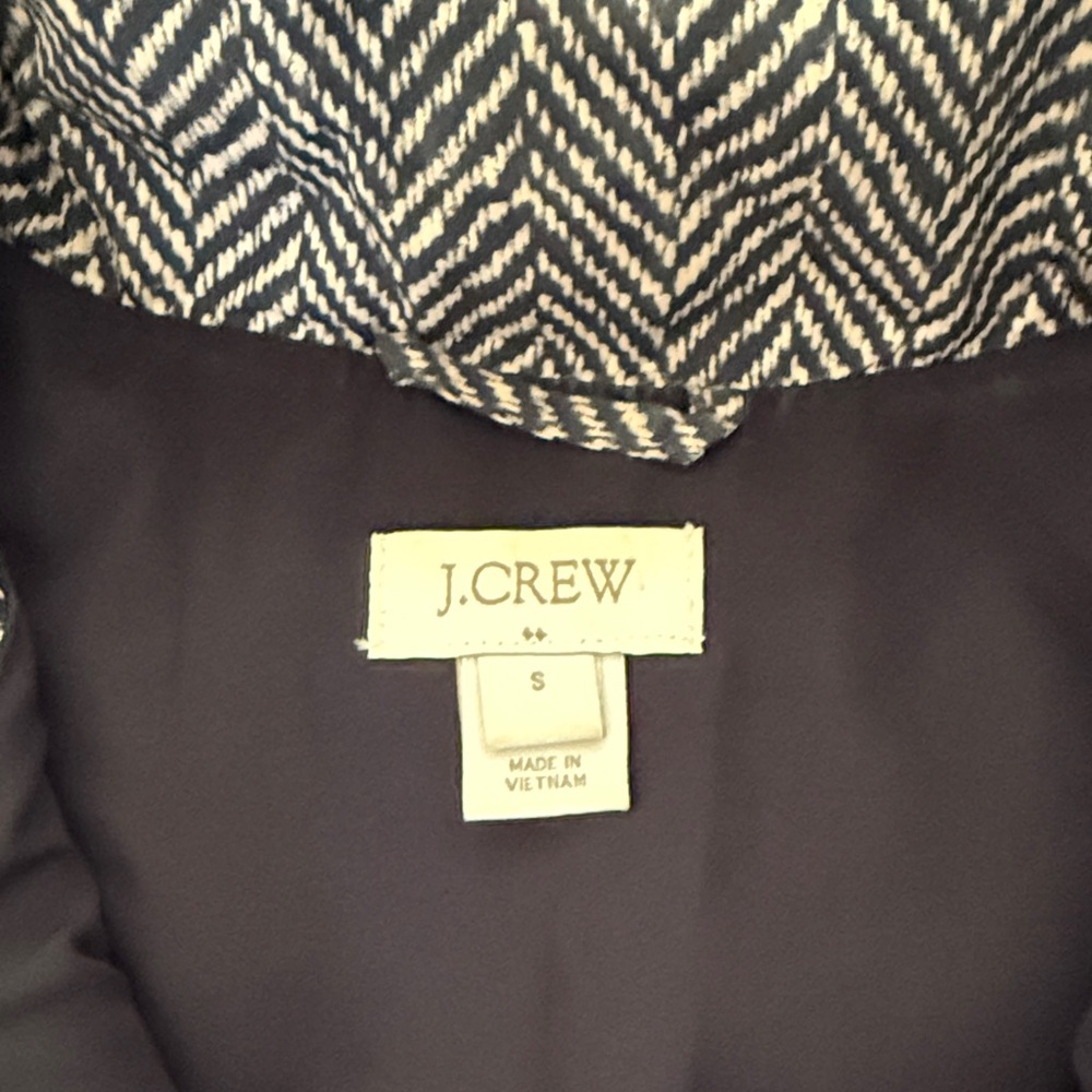 J. Crew Navy Herringbone Vest - Picture 2 of 4
